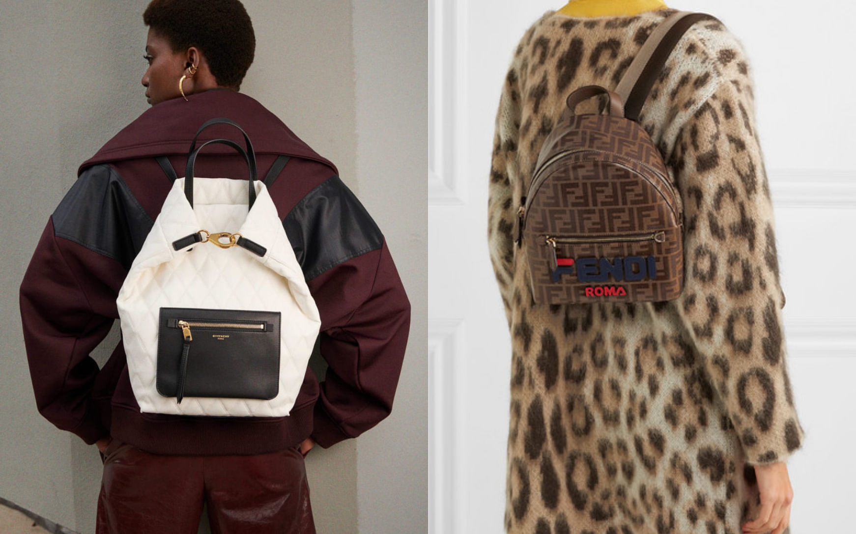 Fashion, Backpack, Bags, Gucci, Fendi, BVLGARI, Chloe, Givenchy, Chanel